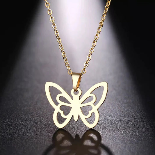 Golden Wings Stainless Steel Necklace